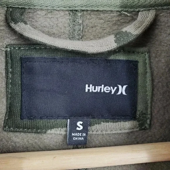 Hurley Women's Winchester Camo Double Breasted Jersey Hooded Jacket Size S‎ - Picture 5 of 9